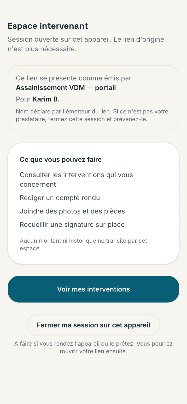 Il ouvre un lien, son espace s’ouvre